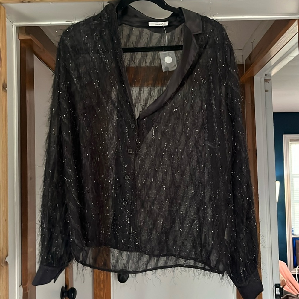 Sparkly fringe top